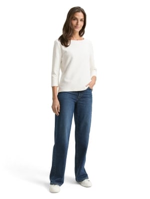 Tom Tailor Crew Neck Ottoman női 3/4-es ujjú póló Tom Tailor Crew Neck Ottoman női 3/4-es ujjú póló