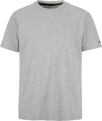 Graues Herren-T-Shirt mit kurzen Ärmeln und Rundhalsausschnitt. Graues Herren-T-Shirt mit kurzen Ärmeln und Rundhalsausschnitt.