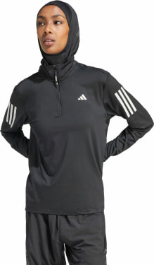 Own the Run langarm Laufshirt mit Halfzip