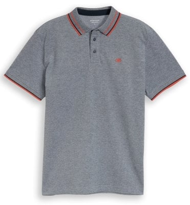 Tom Tailor Printed férfi galléros póló