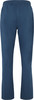 Blaue Damenhose mit elastischem Bund und geradem Bein.