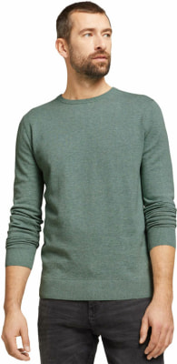 Tom Tailor Basic Crew Neck férfi pulóver