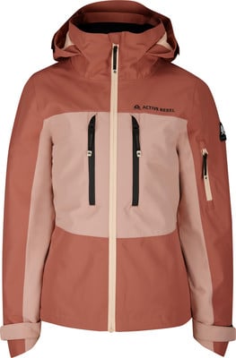 Damenjacke von Active Rebel in Rosa-Beige, perfekt für Outdoor-Aktivitäten.