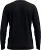 Schwarzes Langarmshirt von hinten gezeigt.