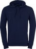 Dunkelblaue Herren-Kapuzenpullover mit Kempa-Logo auf der Brust.