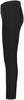 Schwarze Damenhose mit Reißverschlusstasche in der Taille.