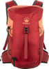 Rucksack in Rot mit orangen Akzenten und Kohla-Logo.