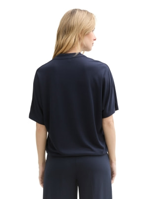 Tom Tailor TOM TAILOR Cupro V-Neck Női póló