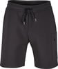 Herren dunkelgraue Shorts mit Reißverschlusstasche und Logo.