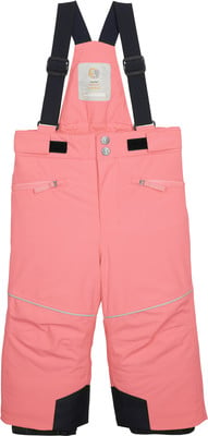 Rosa Kinder-Skihose mit Latz und verstellbaren Trägern. Rosa Kinder-Skihose mit Latz und verstellbaren Trägern.