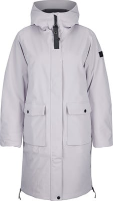 Damen-hellviolette Kapuzenjacke mit zwei Vordertaschen. Damen-hellviolette Kapuzenjacke mit zwei Vordertaschen.
