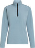 Blaue Fleecejacke mit kurzem Reißverschluss und O'Neill-Logo.