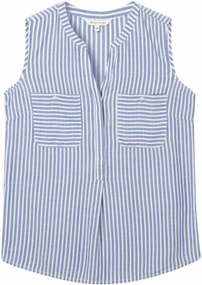 Tom Tailor Striped női ujjatlan blúz