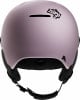 Ein rosafarbener Skihelm mit ZUPPO 2 Logo und verstellbarem Riemen.