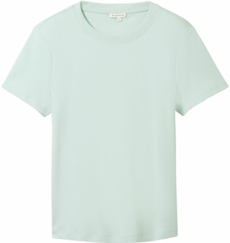 Tom Tailor TOM TAILOR Rib Crew Neck Női póló