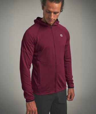 Ortovox Fleece Light Grid Fleecejacke mit Kapuze