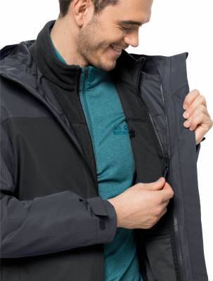 Jack Wolfskin Taubenberg 3in1 Funktionsjacke mit Kapuze