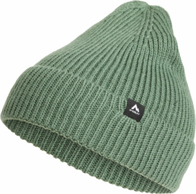 Grüne Rippstrickmütze mit McKinley-Logo