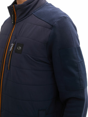 TOM TAILOR Hybrid Sweat Jkt pulóver