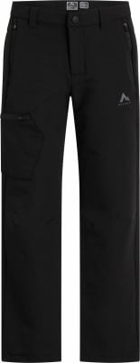 Schwarze Hose mit McKinley-Logo am linken Bein und einer Tasche. Schwarze Hose mit McKinley-Logo am linken Bein und einer Tasche.