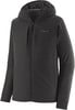 Herren-Daunenjacke von Patagonia in Schwarz mit Reißverschluss und Kapuze.