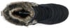 Schwarzer Damen-Winterstiefel mit Pelzbesatz und Schnürung