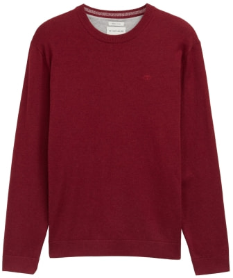 Tom Tailor Basic Crewn kötött férfi pulóver