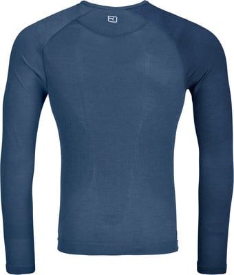 Blaues Langarmshirt mit Raglanärmeln und Markenlogo. Blaues Langarmshirt mit Raglanärmeln und Markenlogo.