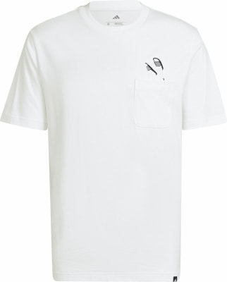 adidas Lounge Slides Graphic Pocket T-Shirt