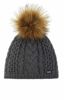 Eisbär Afra Lux Haube mit Pompon
