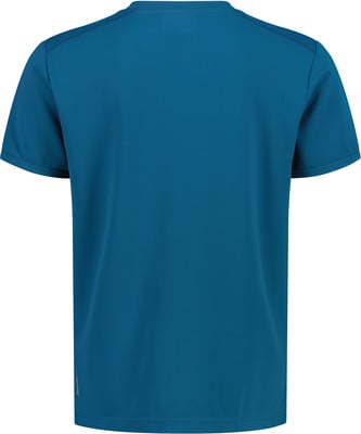 Blaues Herren-T-Shirt mit kurzen Ärmeln und Rundhalsausschnitt. Blaues Herren-T-Shirt mit kurzen Ärmeln und Rundhalsausschnitt.