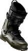 Grüner Atomic Skitourenschuh mit schwarzen Schnallen und Logo.
