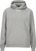 Graues Kapuzensweatshirt mit CRAFT-Logo auf der Brust.