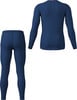 Blaue Thermounterwäsche, Langarmshirt und lange Hose.