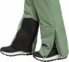 Grüne Skihose mit schwarzen Einsätzen und Beinreißverschlüssen.