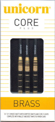 Unicorn Core Plus Brass 3er-Set Soft Dartpfeile