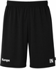 Schwarze Shorts mit Kempa-Logo am linken Bein und Initialen IN am rechten Bein.