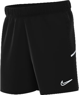 Schwarze Nike Herren-Shorts mit weißem Logo und Mesh-Einsätzen.