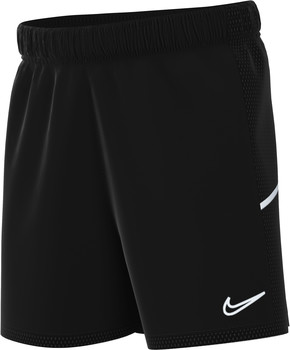 Schwarze Nike Herren-Shorts mit weißem Logo und Mesh-Einsätzen.