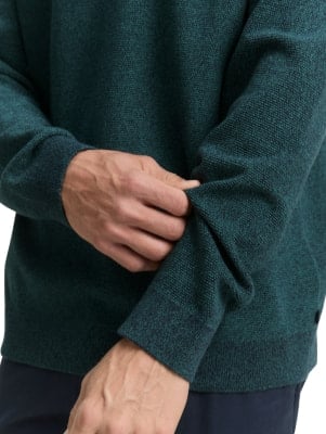 Tom Tailor Structured Knit férfi pulóver