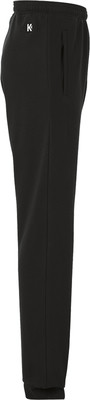 Schwarze Jogginghose mit K-Logo links, gerader Schnitt. Schwarze Jogginghose mit K-Logo links, gerader Schnitt.