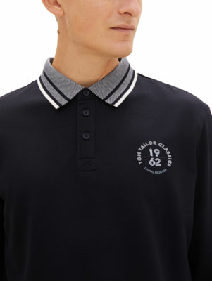 Tom Tailor TOM TAILOR Detail.LS Polo férfi póló
