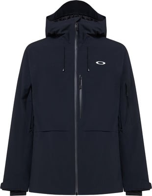Dunkelblaue Oakley Herren-Skijacke mit Kapuze und Logo.