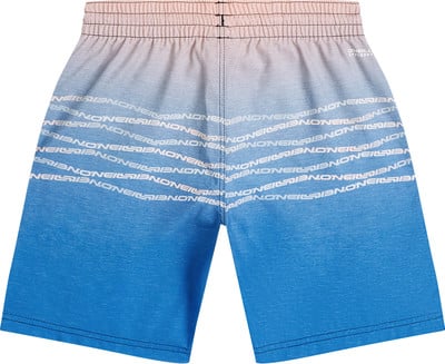 Herren-Badeshorts mit Ombre-Muster und O'Neill-Logo, blau-rosa.