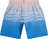 Herren-Badeshorts mit Ombre-Muster und O'Neill-Logo, blau-rosa.