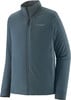 Herren dunkelblaue Patagonia Jacke mit Reißverschluss und Logo.
