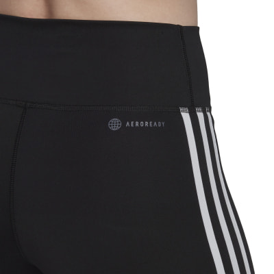 adidas Training Essentials 3-Streifen High-Waisted kurze Tights