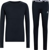 Langes dunkles McKinley Thermo-Shirt und Leggings mit Logo.