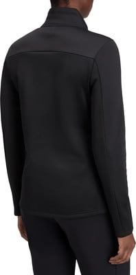 Schwarze Jacke mit hohem Kragen, von hinten gezeigt. Schwarze Jacke mit hohem Kragen, von hinten gezeigt.
