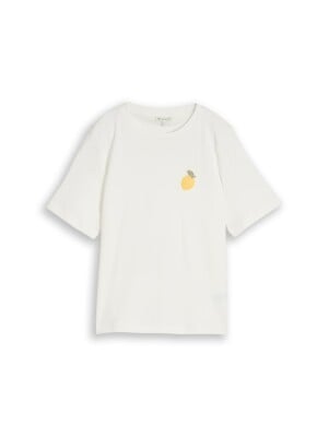 Tom Tailor Crew Neck Croche női póló